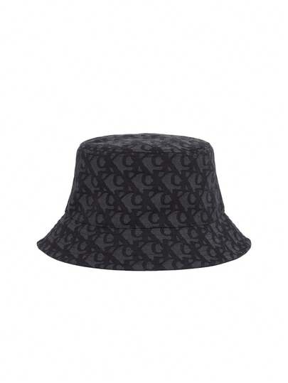 Calvin Klein Jeans Logo Jacquard Women's Bucket Hat Black