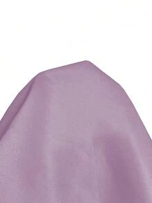SHEIN PETITE Bộ đồ thường ngày cho nữ, áo nỉ dài tay cổ tròn màu trơn và quần dài cạp rút - Màu tím - Xem 6