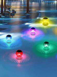 1 Đèn phao năng lượng mặt trời ngoài trời, đèn phao ao, đèn cầu ma thuật, đèn trang trí sân vườn, đèn hồ bơi, đèn cảnh quan, đèn hồ bơi nổi, với đèn năng lượng mặt trời nổi đổi màu RGB, có thể dùng cho hồ bơi ban đêm, đèn trang trí chống thấm nước, thích hợp cho ao vườn, có thể treo đèn cầu LED phát sáng. - trắng - Xem 4