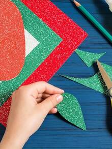 100pcs/40pcs/20pcs 5.91*5.91in Sparkling Glitter Paper, Easter Handmade Premium Paper, Perfect For Crafting And DIY Projects, Great For Making Glitter Paper, Scrapbook Supplies, 128GSM - Glitter Cardstock - View 8