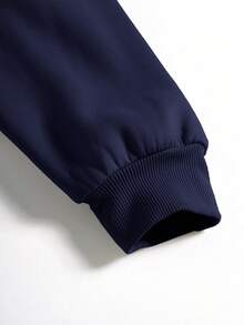 SHEIN 少女纯色简约宽松卫衣，休闲学院风，舒适时尚，百搭柔软面料，适合日常穿着、上学、外出、户外活动。藏蓝色卫衣，纯色卫衣，少女宽松卫衣。 - 藏蓝色 - 查看 6