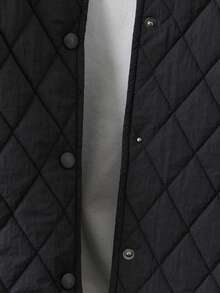 GlowEve CURVE 大码纯色前扣口袋绗缝加厚外套