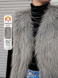 FRIFUL 女性用 無地 カジュアル サーマルライニング ベストジャケット 秋冬用