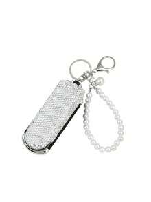 1pc Folding Portable Comb With Mirror, Clay Air Cushion Brush, Keychain, 2-In-1 Makeup Mirror Accessory, Bag Charm - 彩色 - 查看 14