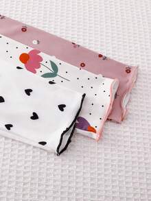 6pcs/Set Young Girl Young Girls Autumn/Winter Long Sleeve Pajama Set, Cute Printed Knit Sleepwear & Loungewear - Multicolor - View 6