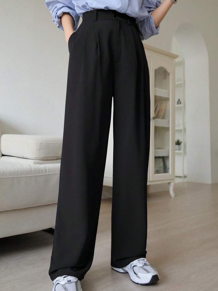 Women's Tall Straight Leg Casual Suit Pants Business Attire