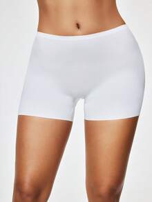 SHAPORA Lot de 4 boxers de sécurité anti-frottements pour femmes, 2 en 1, caleçons et leggings, décontractés, confortables et chics pour l'automne - Multicolore - Voir 6
