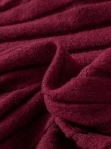 SHEIN Tween Girl Spring/Autumn Solid Color Hooded Long Sleeve Sweatshirt And Bell Bottoms Casual Two-Piece Set