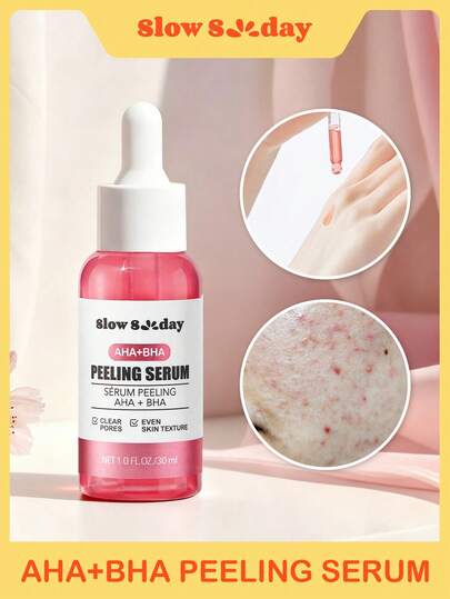 SlowSunday AHA + BHA Peeling Serum, With Lactobionic Acid & Salicylic Acid, Precisely Targeting Dullness, Roughness, And Spots, Blemishes, Exfoliating, Gentle And Non-Irritating, Suitable For Oily Skin, Cozy Fall & Winter Styles, Suitable For Autumn Winter, Y2K, For Party & Gifts, Thanksgiving & New Year, Thank You Gift, For Christmas,  Christmas Gifts