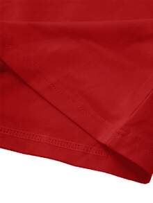 Manfinity Homme Men's Solid Color Crew Neck Long Sleeve Pleated Casual Versatile T-Shirt Red Long Sleeve Men Shirts Red Red Tops For Men - Red - View 7