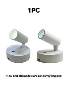 1pc LED Rechargeable Wall Light, Magnetic Spotlight, Painting Light, Nightlight, Bedside Reading Lamp, Eye-Caring Bedroom Night Light, Dimmable, Wireless No Drilling, 360° Rotatable Touch Control, Rechargeable Battery - Multicolor - View 9