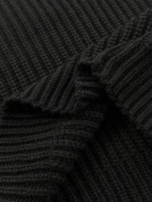 FavEase Fashionable & Versatile Women's Solid Color Oblique Shoulder Long Sleeve Loose Sexy Knit Top