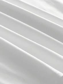 AXEPEAK 男士白色短款方形T恤，夏季 - 白色 - 查看 5