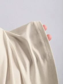 Sweetra 2pcs Women Elegant Slimming Comfortable Long Sleeve Versatile T-Shirt Set