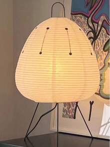 Teckwe Ambient Lighting Japanese Paper Lantern Floor Lamp, Rice Paper Lantern Lamp, Floor Lamp For Soft Ambient Lighting, Room Decor-US Plug - Warm yellow - View 2