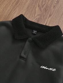 SWAVVY Men's Knitted Casual Loose Fit Thermal Lined Long Sleeve Sweatshirt, Suitable For Daily Wear, Autumn/Winter,Warm