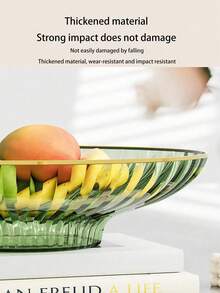 New Pedestal Fruit Bowl, Home Living Room Coffee Table Candy Snack Dried Fruit Tray, Large Capacity Luxury New Year Display Plate - Multicolor - View 3