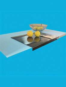 1pc Anti-Slip Acrylic Transparent Cutting Board For Kitchen, Household, Dining, Vegetable & Fruit Cutting, Kitchen Utensil, Apartment Essential, Mother's Day Gift - Black - View 5