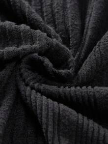 SHEIN Damen Texturiertes geripptes kurzes Bodycon-Kleid, geeignet für Teegesellschaft, Cocktailparty, Ausflüge und den täglichen Gebrauch