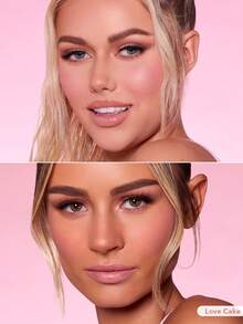 SHEGLAM Color Bloom Liquid Blush Matte Finish-Love Cake Gel Cream Blush Long Lasting Non-Fading Highly Pigmented Lightweight Long Wear Smooth Blusher Pink Brown Blush Rare Brand Beauty Makeup Face Paint Cosmetic For Women Girls Perfect For Fall Winter Ideal For Y2K Fancy Fashion Suitable For Birthday Christmas Present Party Ready Best Color - Love Cake - View 3