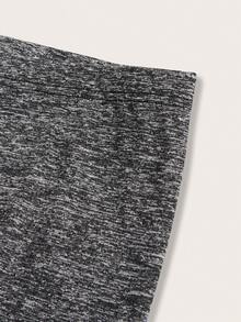 Slaydiva 3件套大码纯色休闲紧身裤 - 彩色 - 查看 3