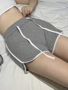 DAZY Women's Summer Contrast Color Patchwork Sexy Casual Slim Fit Shorts Y2k