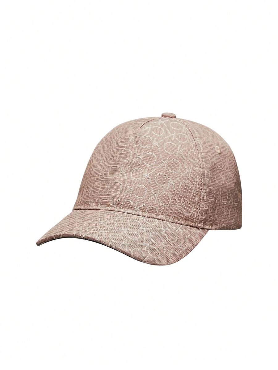 Calvin Klein Logo Jacquard Women's Baseball Cap Beige - Beige - View 1