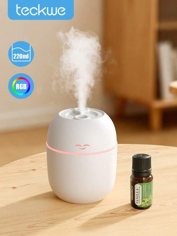 Teckwe Portable Smiling Face Aroma Diffuser Humidifier Sprayer, 10ML Various Fragrances Aromatherapy Oil,Suitable For Home, Hotel, Bathroom Deodorization, Scenting, Home Decor, Holiday Essentials, Air Fresher With Long-Lasting Fragrance Halloween Gift