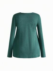 SHEIN 休闲宽松长袖哺乳上衣 - 彩色 - 查看 9