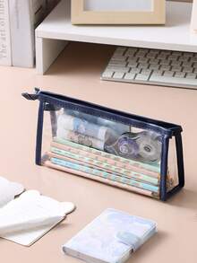 1pc, Cute Cat Shaped Large Capacity Stationery Storage Bag, Travel Makeup Bag, Portable Large Capacity Women's Makeup Bag Storage Bag, Oversized Storage Bag, Student Party Pencil Pencil Pencil Pencil Case - Multicolor - View 11