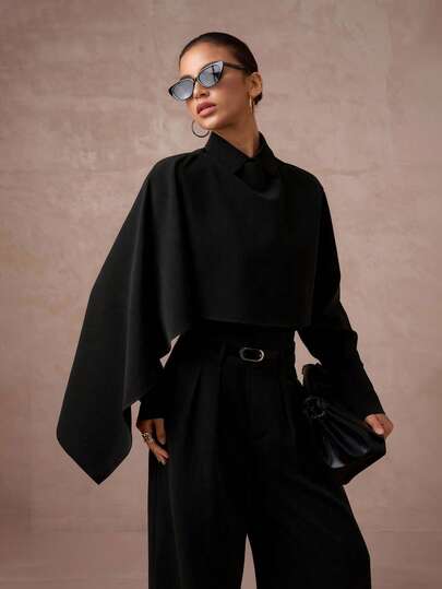 Lumalex 2pcs Women's High Waist Cinched Waist Midi Dress & Long Sleeve Blazer Set