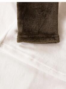 2pcs Teenage Boys Casual Plush Fleece Raglan Sleeve Contrast Color Top And Pants Loungewear Set, Autumn/Winter Fleece Sleepwear - Multicolor - View 5