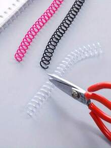(1 Piece/Pack) 30Pcs Plastic Colorful Coil Binding Rings, PVC Binding Coils Suitable For A4, A5, B5 Books, Notebooks, Binders, Back To School Supplies Back To School,Back To School,School Supplies - Multicolor - View 7