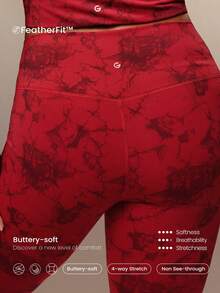 GLOWMODE 28'' FeatherFit™ Plus Size Petite High-Rise Waist Flare Leggings Low Impact Yoga Pilates Daily - Multicolor - View 4