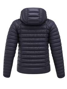 Women's Down Sweater Hoody Navy Blue - Dusty Blue - View 2