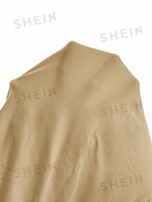 Hauture 女式性感夏季度假针织无袖侧褶抽绳下摆连体裤 - 杏色 - 查看 6