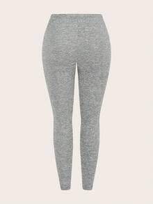 Slaydiva 3件套大码纯色休闲紧身裤 - 彩色 - 查看 6