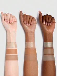 SHEGLAM 三色英雄面部彩妆盘 - 柔滑修容双效多功能塑形粉，品牌美妆彩妆，面部彩绘化妆品，适合女性和女孩，完美适用于秋冬季节，是Y2K时尚潮流的理想之选，适合生日、情人节礼物，也适合锐舞派对，最佳配色 - 彩色 - 查看 7