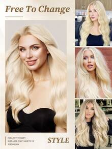 Tape In Hair Extensions 100% Human Hair #613 Light Blonde Straight Style In 14-22 Inch Lengths Extensions Silky Seamless Invisible Top Quality Thick Ends Healthy Human Hair Extensions 50g/Pack For Thin Hair And Salon Use - S613 - View 9