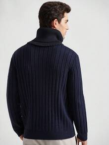 Manfinity CityGents Áo len chui đầu dài tay màu trơn thường ngày cho nam, Thu/Đông - Nhiều màu - Xem 5