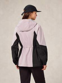 OutZeal Chaqueta impermeable de mujer para exteriores, con múltiples bolsillos con cremallera, cintura con cordón y bloques de color, para senderismo y camping en otoño - Multicolor - Ver 8