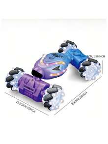 1PC Light Stunt 4WD Deformation Car Dual Control Drift Off Road Remote Control Climbing Toy For Boys Kids - Multicolor - View 9