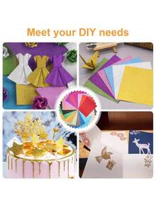 100pcs/40pcs/20pcs 5.91*5.91in Sparkling Glitter Paper, Easter Handmade Premium Paper, Perfect For Crafting And DIY Projects, Great For Making Glitter Paper, Scrapbook Supplies, 128GSM - Glitter Cardstock - View 2