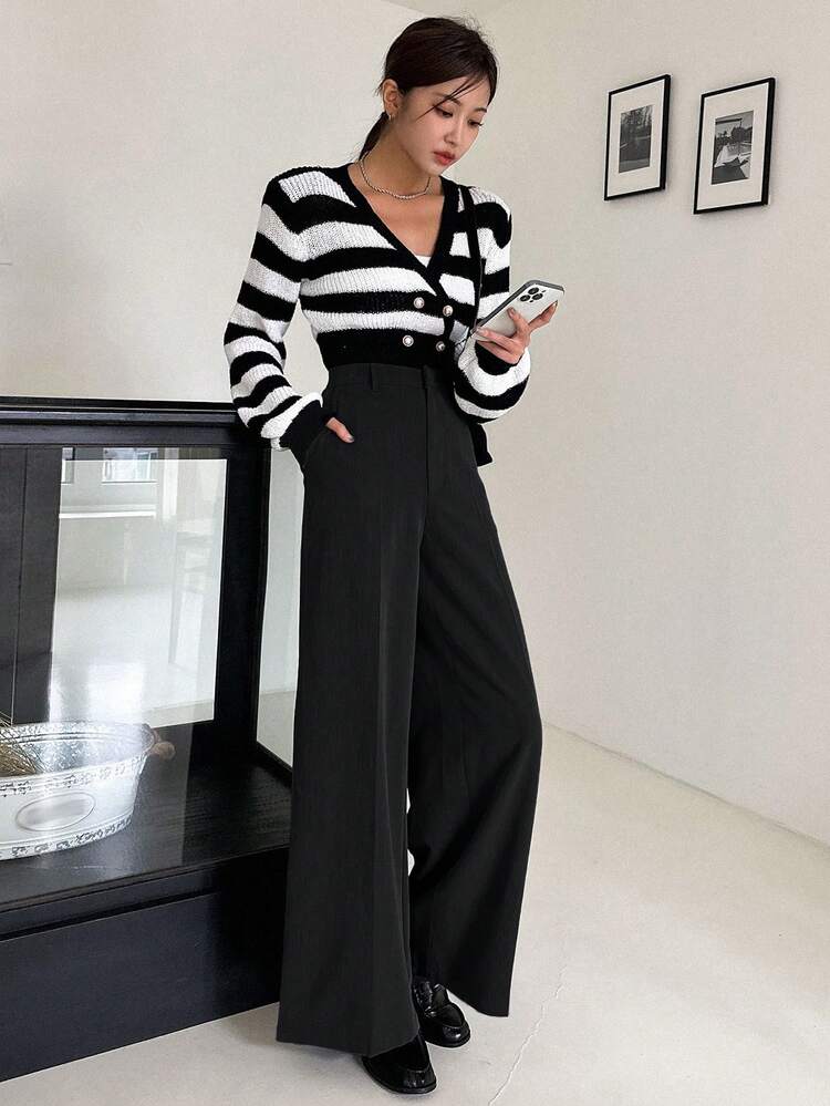 Women's Tall/Long Straight Leg Casual Suit Pants Business Attire