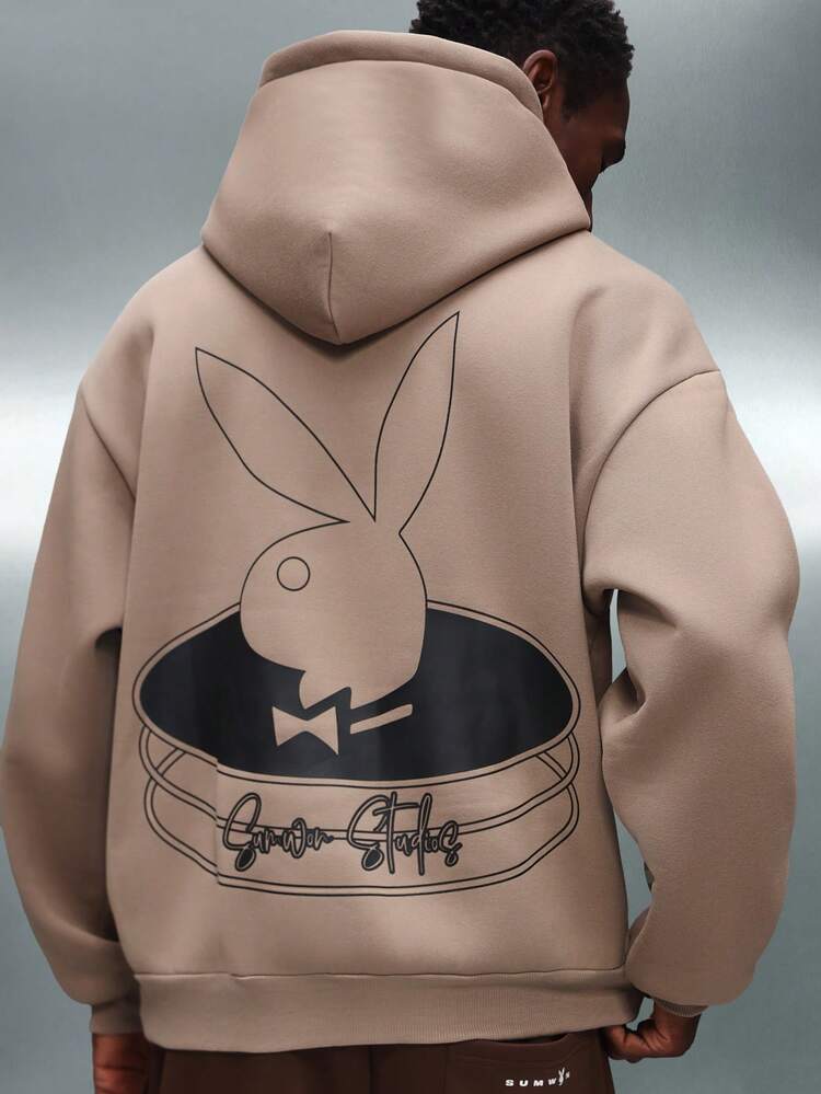 PLAYBOY X SUMWON Pullover Hoodie With Drawstring And Pocket