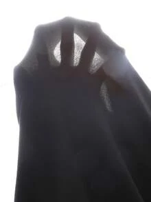 Teen Girl Casual Solid Color Stand Collar Asymmetric Hem T-Shirt, Autumn