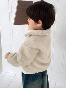 DAZY Baby Boy Fleece Casual Loose Long Sleeve Sweatshirt