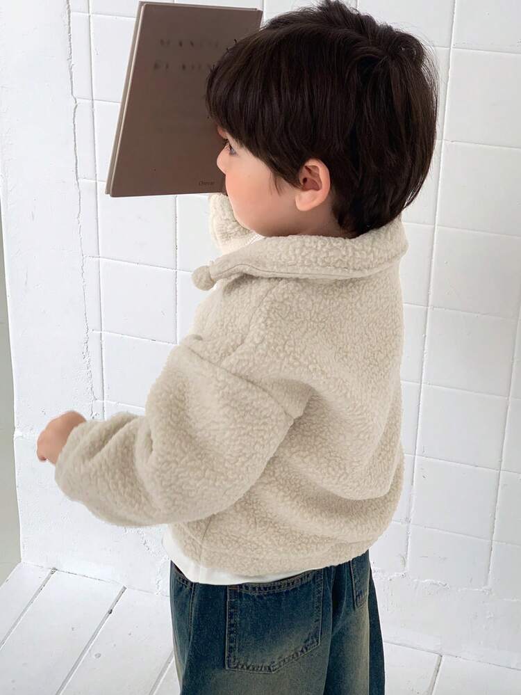 Baby Boy Fleece Casual Loose Long Sleeve Sweatshirt