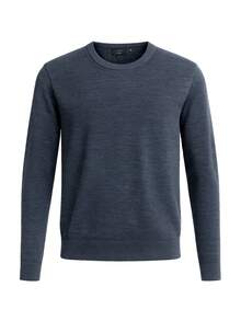 Essential Men's Crew Sweater Navy Blue - Navy - View 4