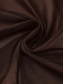 ROMWE Grunge Punk 性感深垂领露背吊带女式背心 - 咖啡棕 - 查看 7